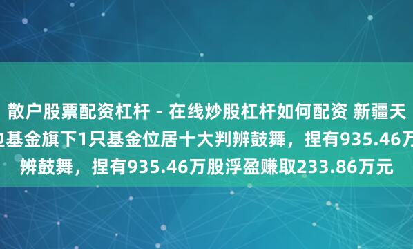 散户股票配资杠杆 - 在线炒股杠杆如何配资 新疆天业股价涨5.03%，南边基金旗下1只基金位居十大判辨鼓舞，捏有935.46万股浮盈赚取233.86万元