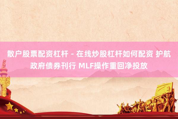散户股票配资杠杆 - 在线炒股杠杆如何配资 护航政府债券刊行 MLF操作重回净投放