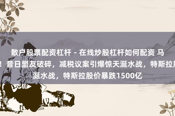 散户股票配资杠杆 - 在线炒股杠杆如何配资 马斯克怒怼特朗普！昔日盟友破碎，减税议案引爆惊天涎水战，特斯拉股价暴跌1500亿